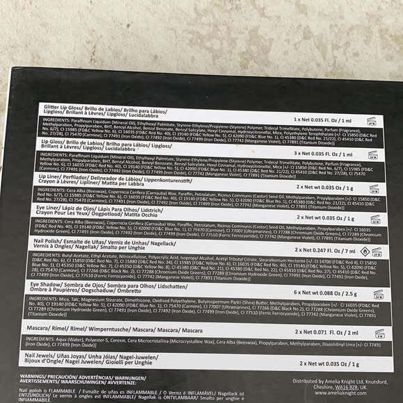 Amelia Knight Colour Couture Pro Cosmetics Makeup Kit Day and Night Gift Set - Picture 9 of 9